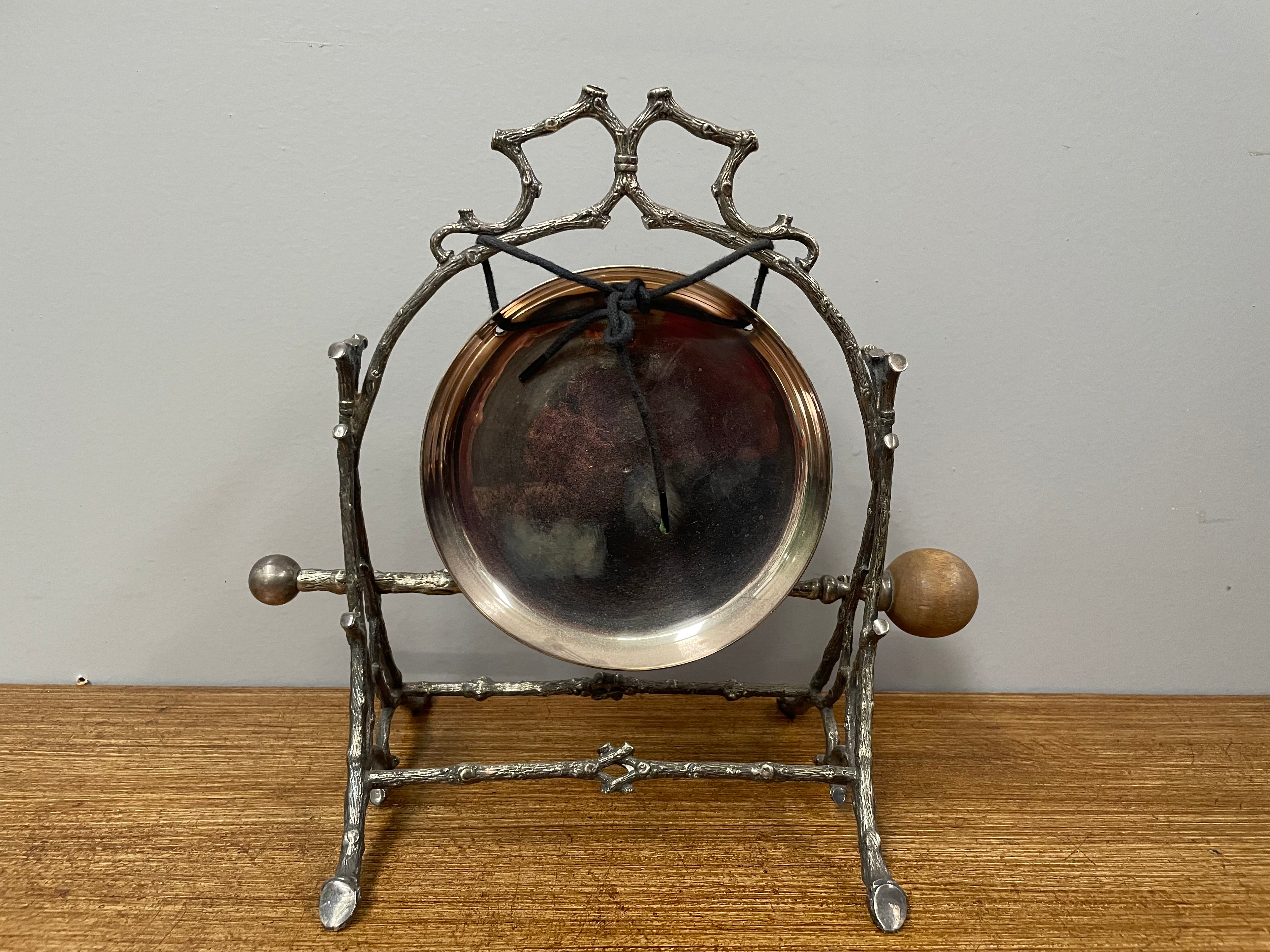 Antique Silver Plated Dinner Gong | Antique & Vintage | Moonee Ponds Antiques | Australia Wide Delivery
