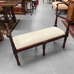 Louis XVI Style Upholstered Stool