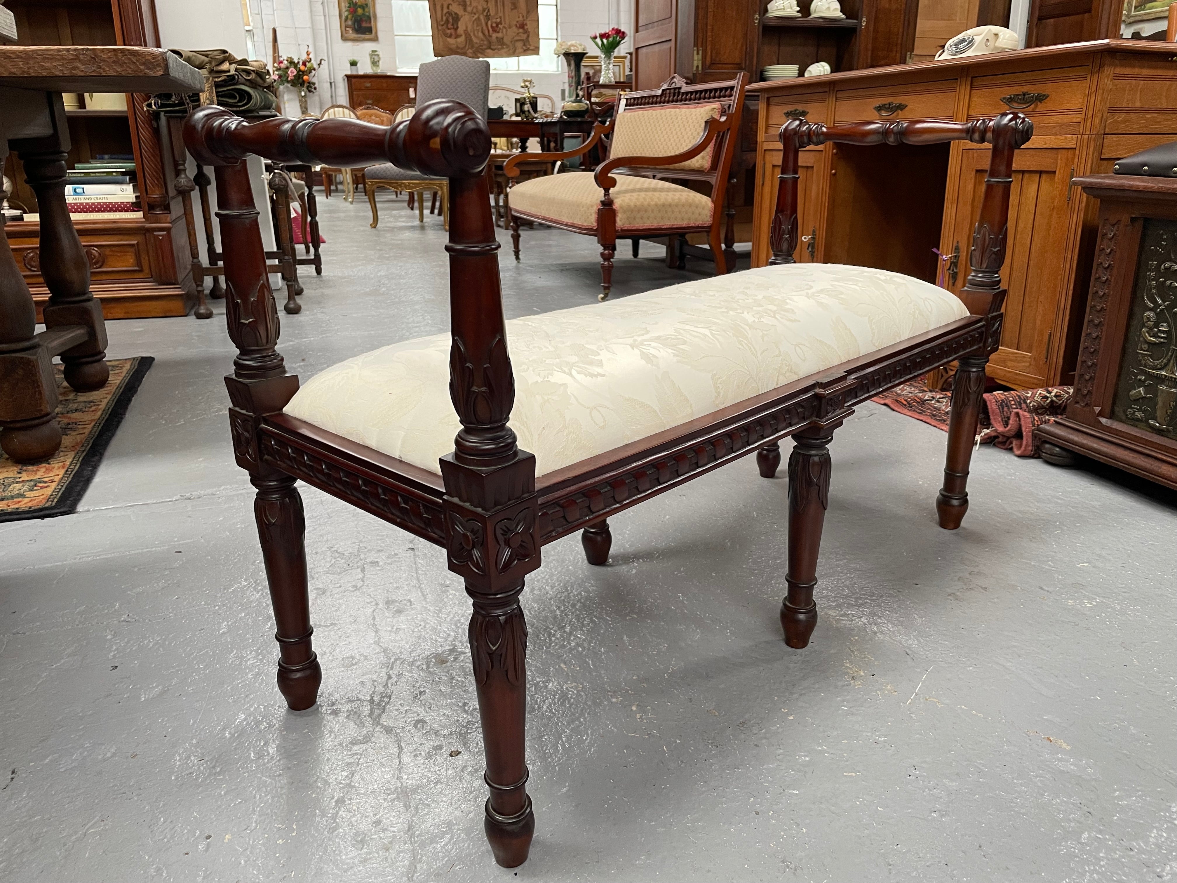 Louis XVI Style Upholstered Stool | Antique & Vintage | Moonee Ponds Antiques | Australia Wide Delivery