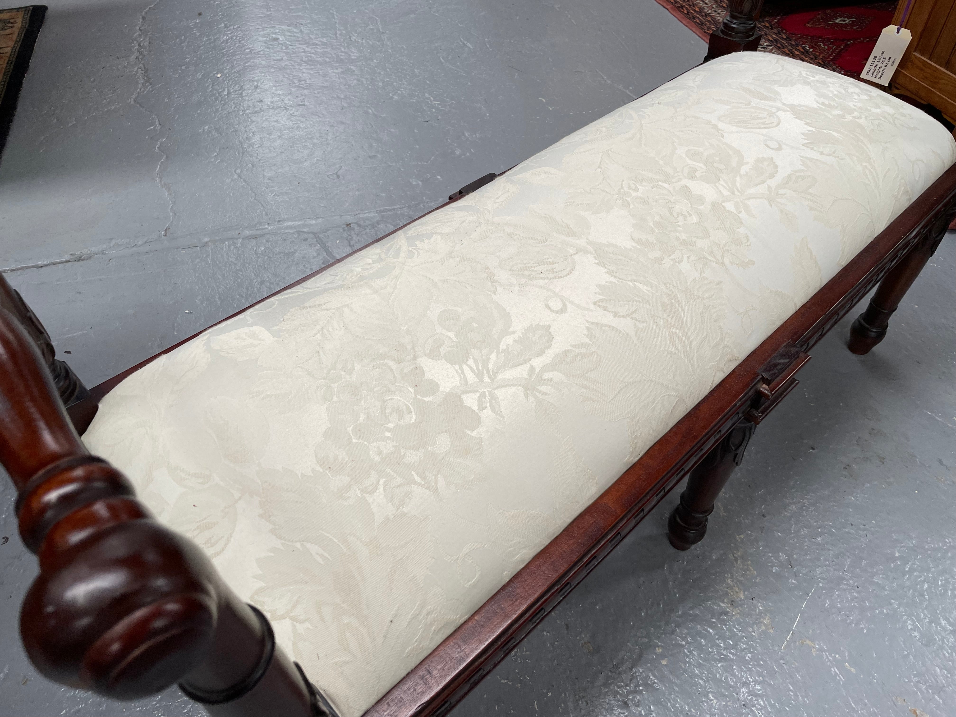 Louis XVI Style Upholstered Stool | Antique & Vintage | Moonee Ponds Antiques | Australia Wide Delivery