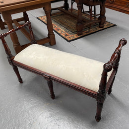 Louis XVI Style Upholstered Stool