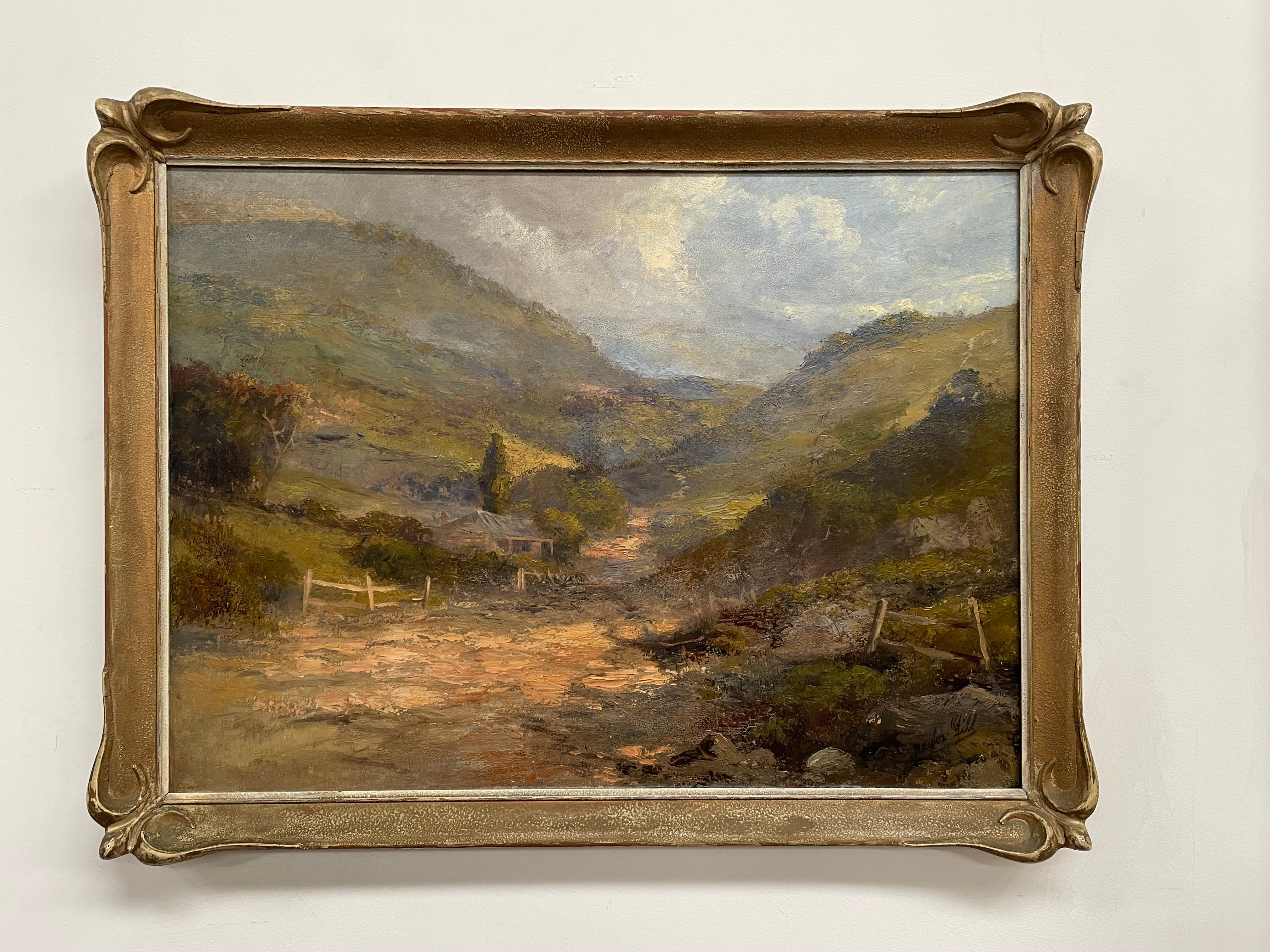 Beautiful Australian Landscape Oil on Canvas Framed Painting | Antique & Vintage | Moonee Ponds Antiques | Australia Wide Delivery