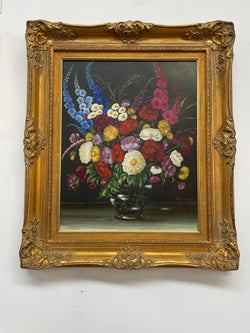 Beautiful Vintage Floral Oil Painting in Gilt Frame | Antique & Vintage | Moonee Ponds Antiques | Australia Wide Delivery