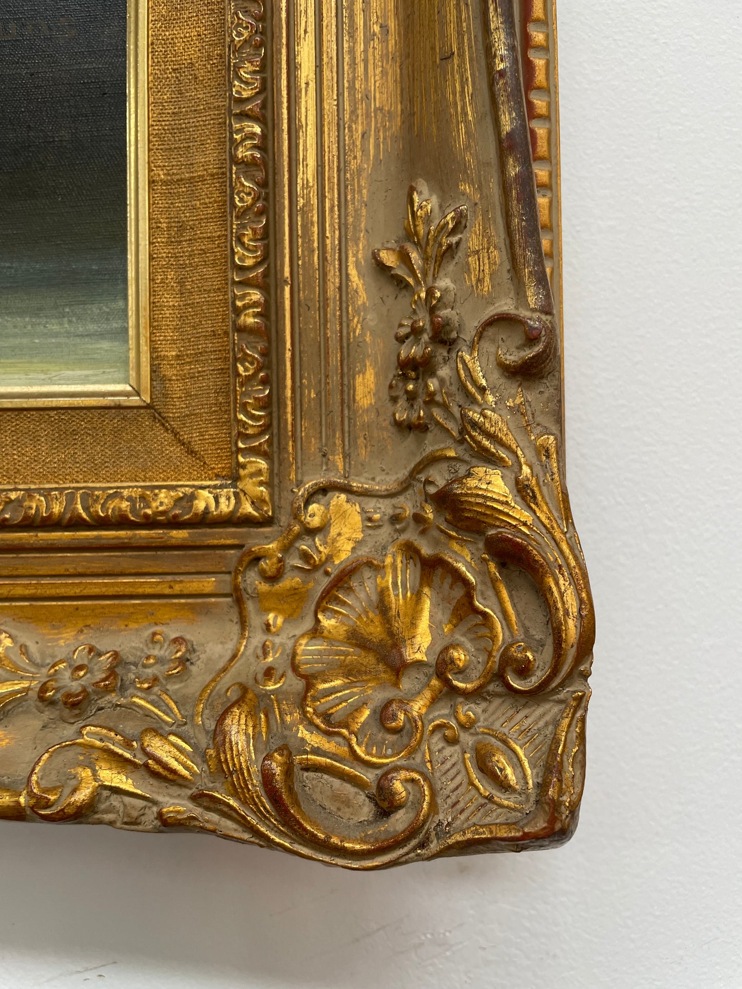 Very pretty oil on canvas painting of flowers in a vase in the most beautiful colours. Signed by the artist and framed in a ornate gilt frame. Ready to hang. Sourced directly from France and in good original condition. 