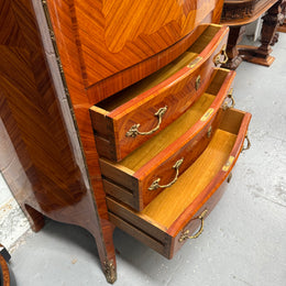 Louis XV Style Kingwood Secretaire a Abattant With Drop Front Writing Bureau