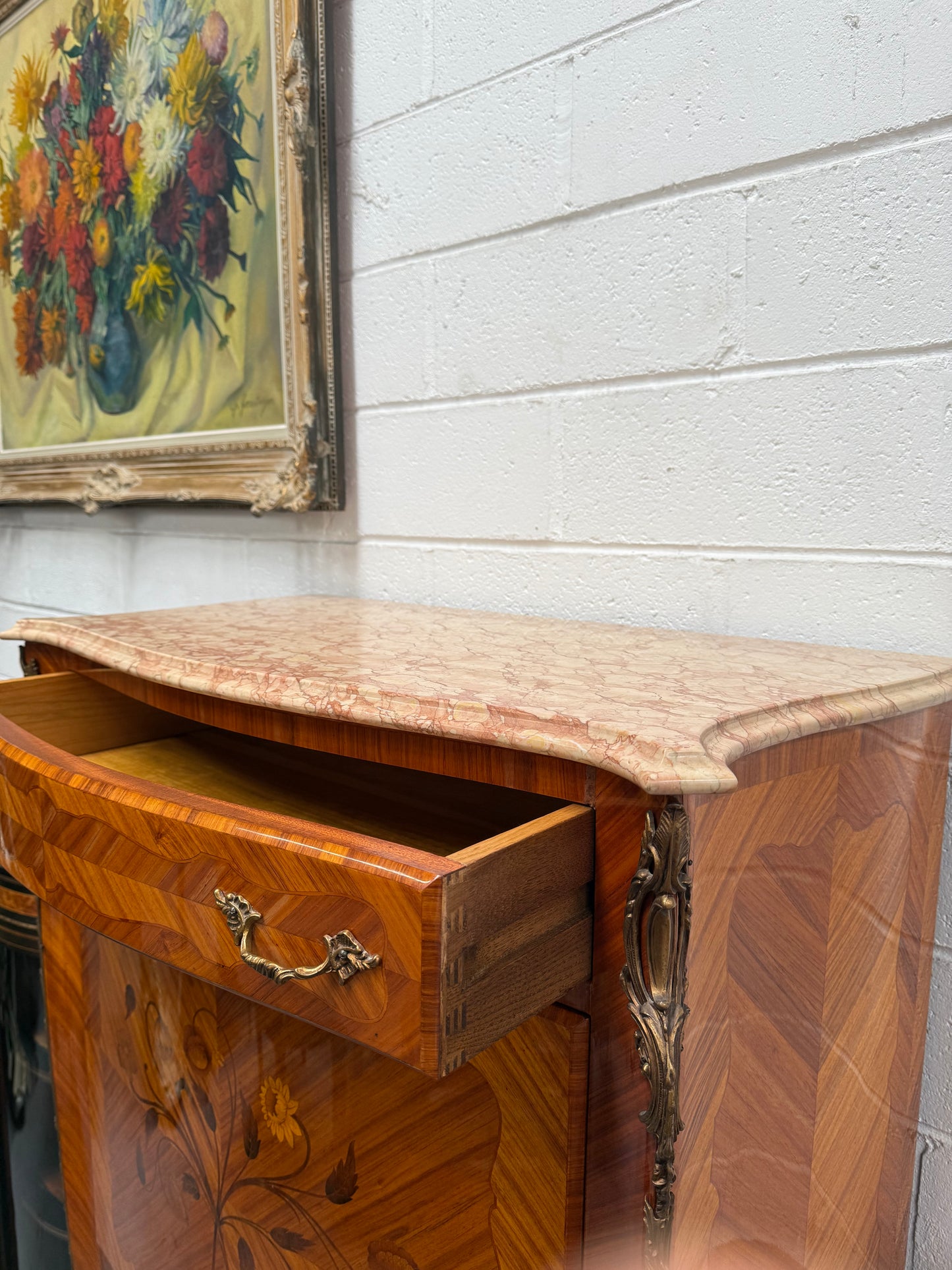 Louis XV Style Kingwood Secretaire a Abattant With Drop Front Writing Bureau