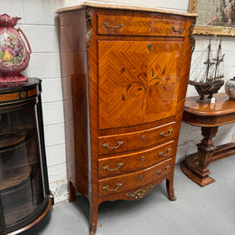 Louis XV Style Kingwood Secretaire a Abattant With Drop Front Writing Bureau