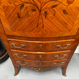 Louis XV Style Kingwood Secretaire a Abattant With Drop Front Writing Bureau