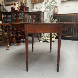 Regency Mahogany Pembroke Table With Two Drop Leaves