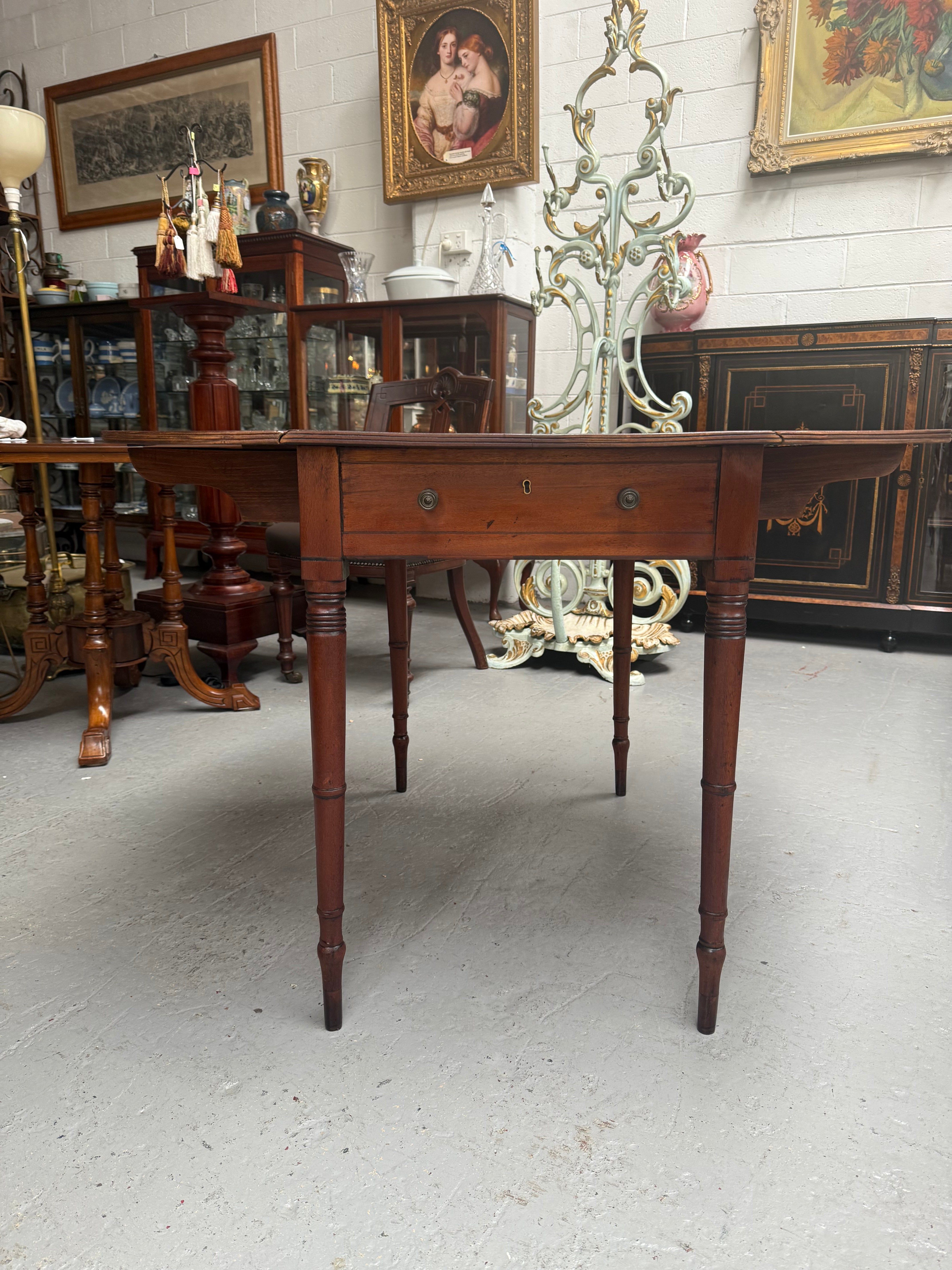Regency Mahogany Pembroke Table With Two Drop Leaves | Antique & Vintage | Moonee Ponds Antiques | Australia Wide