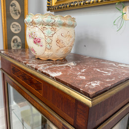 Very Attractive French Louis XVI Style Parquetry Inlay Vitrine