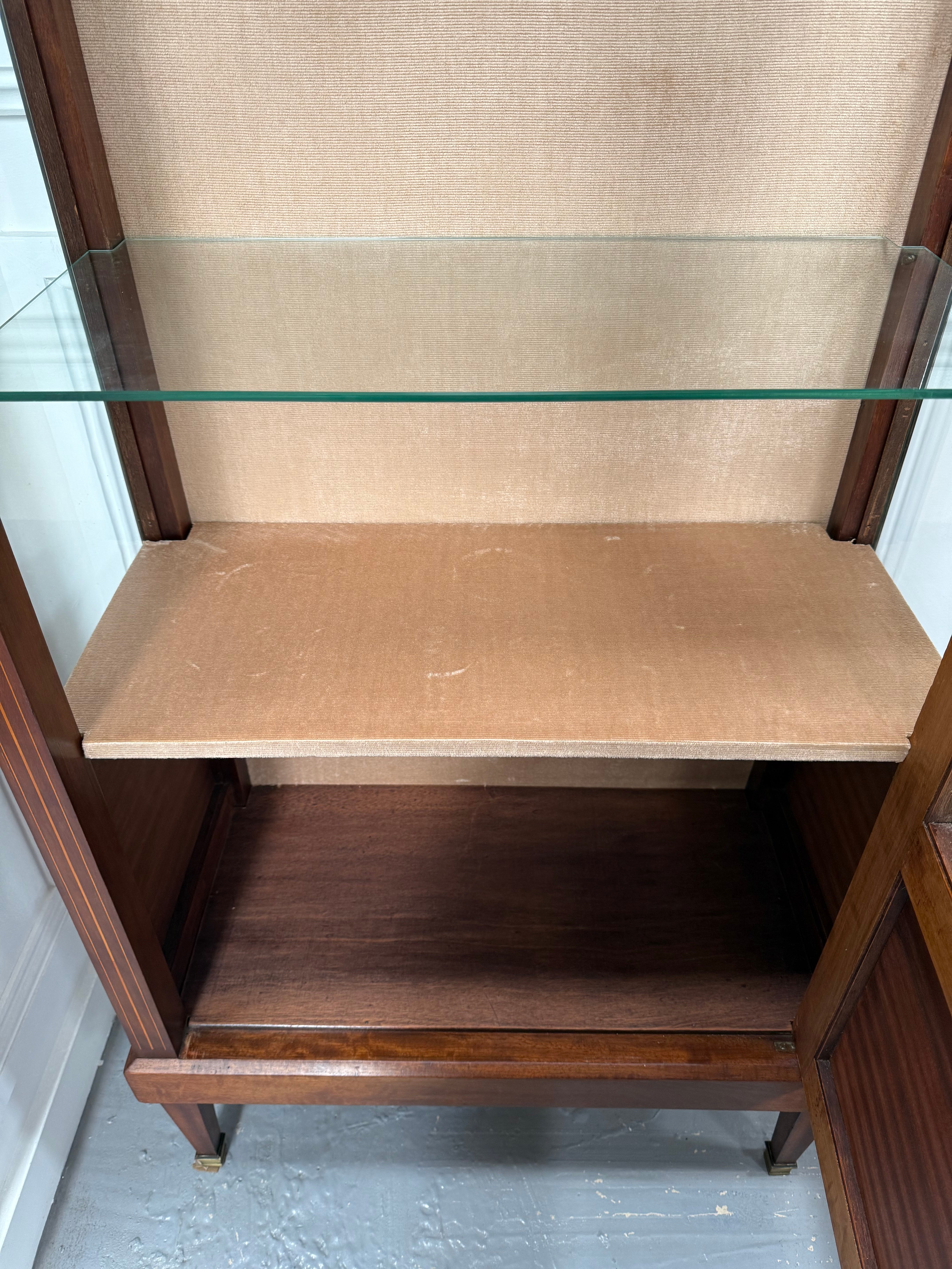 Very Attractive French Louis XVI Style Parquetry Inlay Vitrine | Antique & Vintage | Moonee Ponds Antiques | Australia Wide Delivery