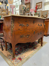 French 2 Drawer Commode With Marquetry Inlay & Marble Top | Antique & Vintage | Moonee Ponds Antiques | Australia Wide Delivery