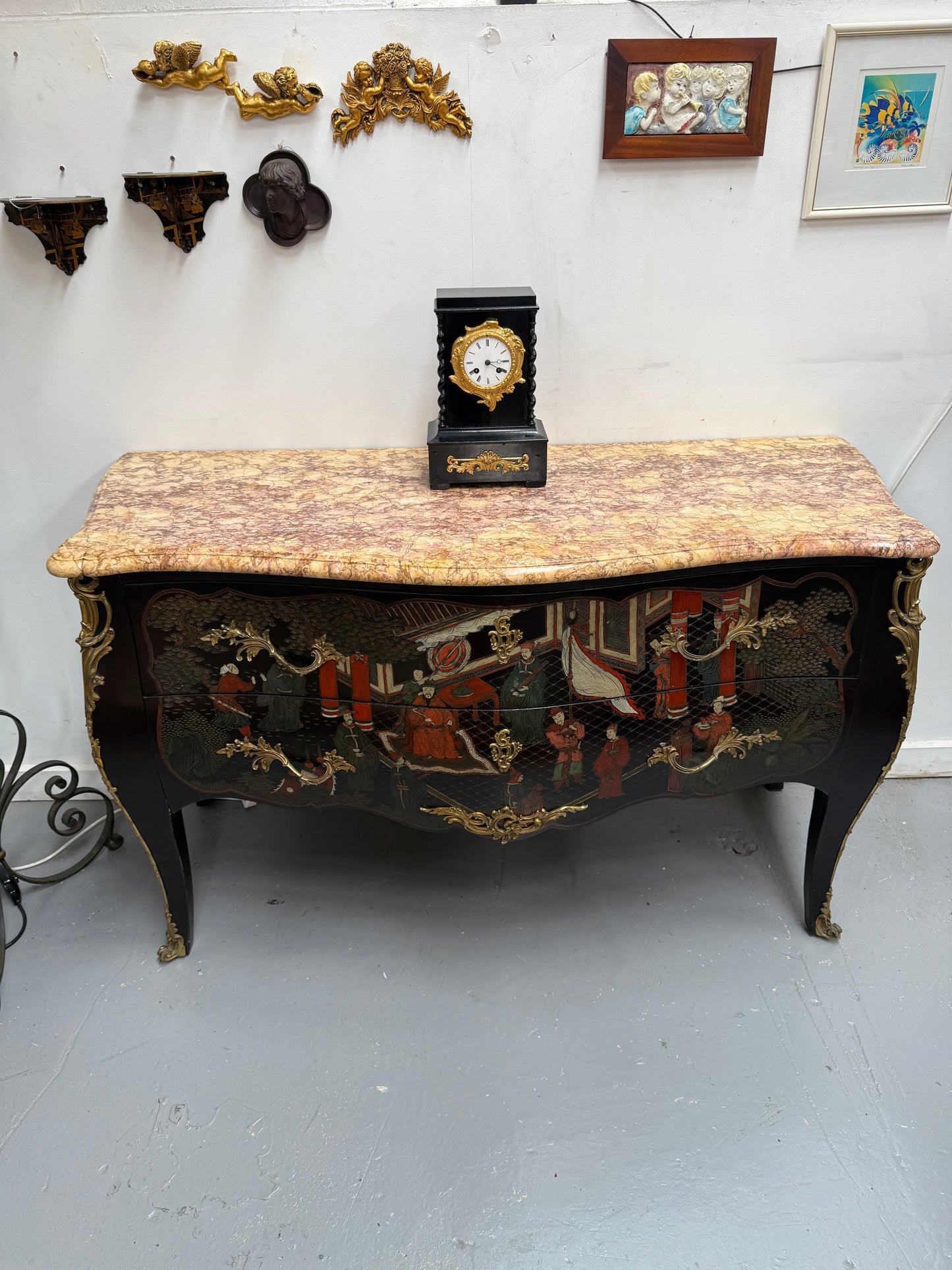 Outstanding French 19th Cent. Chinoiserie Style Commode