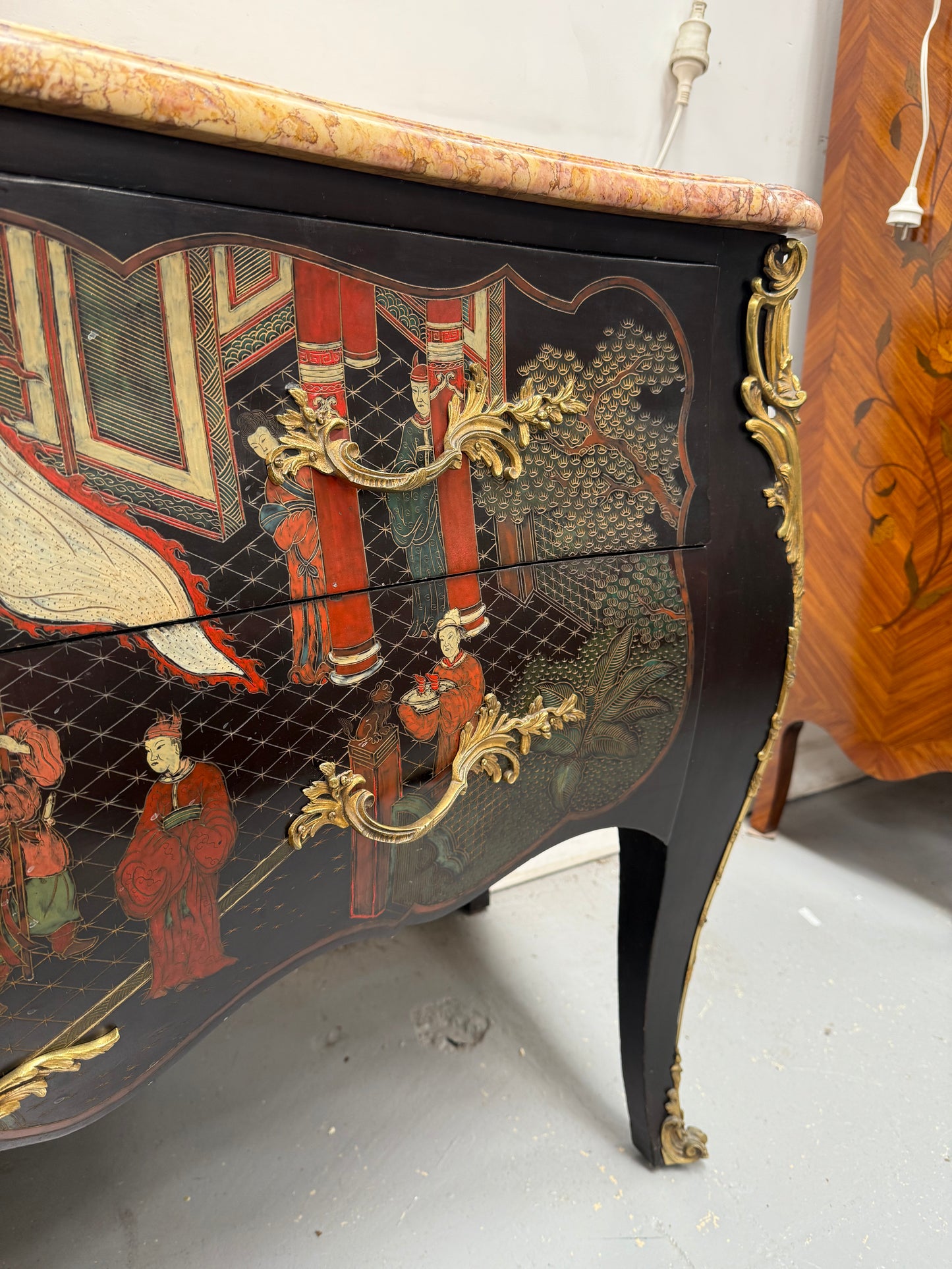 Outstanding French 19th Cent. Chinoiserie Style Commode