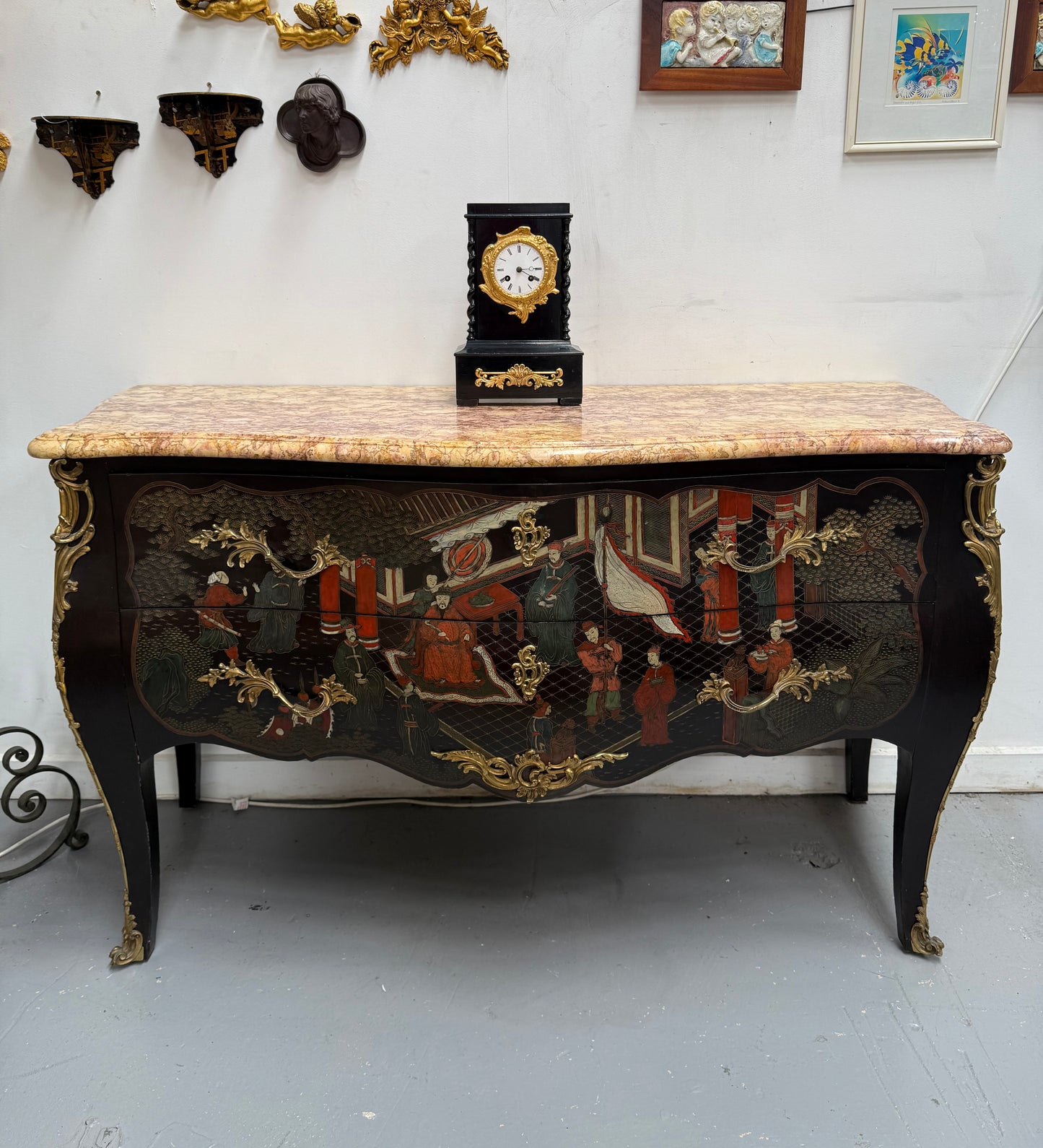 Outstanding French 19th Cent. Chinoiserie Style Commode