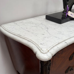 French Louis XV Style Parquetry Commode Style Side Cabinet