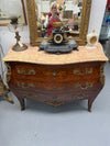 French Mid 20th Century Three Drawer Marquetry Inlaid Commode | Antique & Vintage | Moonee Ponds Antiques | Australia Wide Delivery