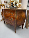 French Mid 20th Century Three Drawer Marquetry Inlaid Commode | Antique & Vintage | Moonee Ponds Antiques | Australia Wide Delivery