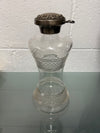 Rare Edwardian Single Bottle Tantalus With Key Silver Plated Top | Antique & Vintage | Moonee Ponds Antiques | Australia Wide Delivery