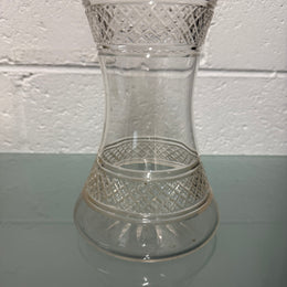 Rare Edwardian Single Bottle Tantalus With Key Silver Plated Top