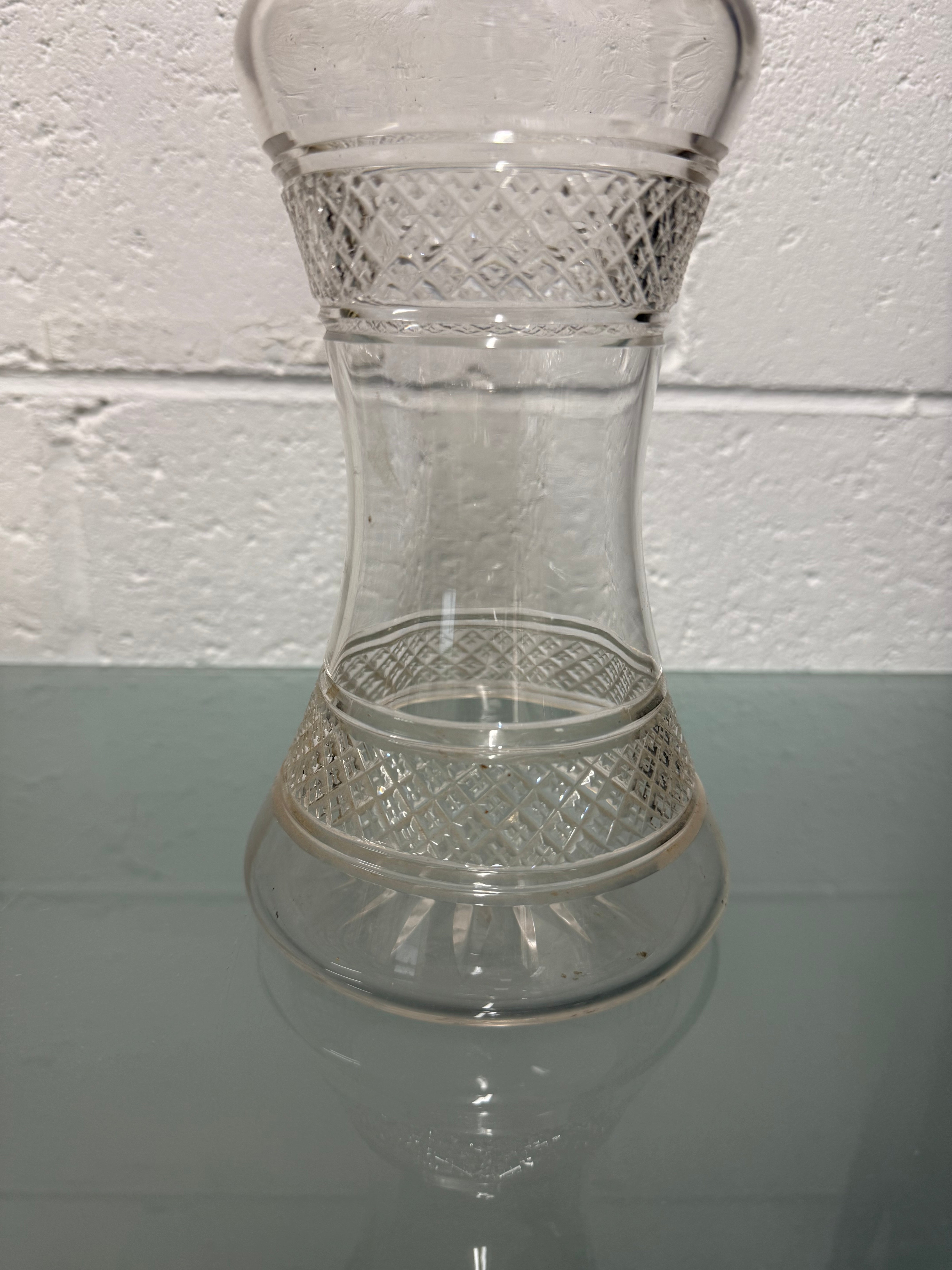 Rare Edwardian Single Bottle Tantalus With Key Silver Plated Top | Antique & Vintage | Moonee Ponds Antiques | Australia Wide Delivery