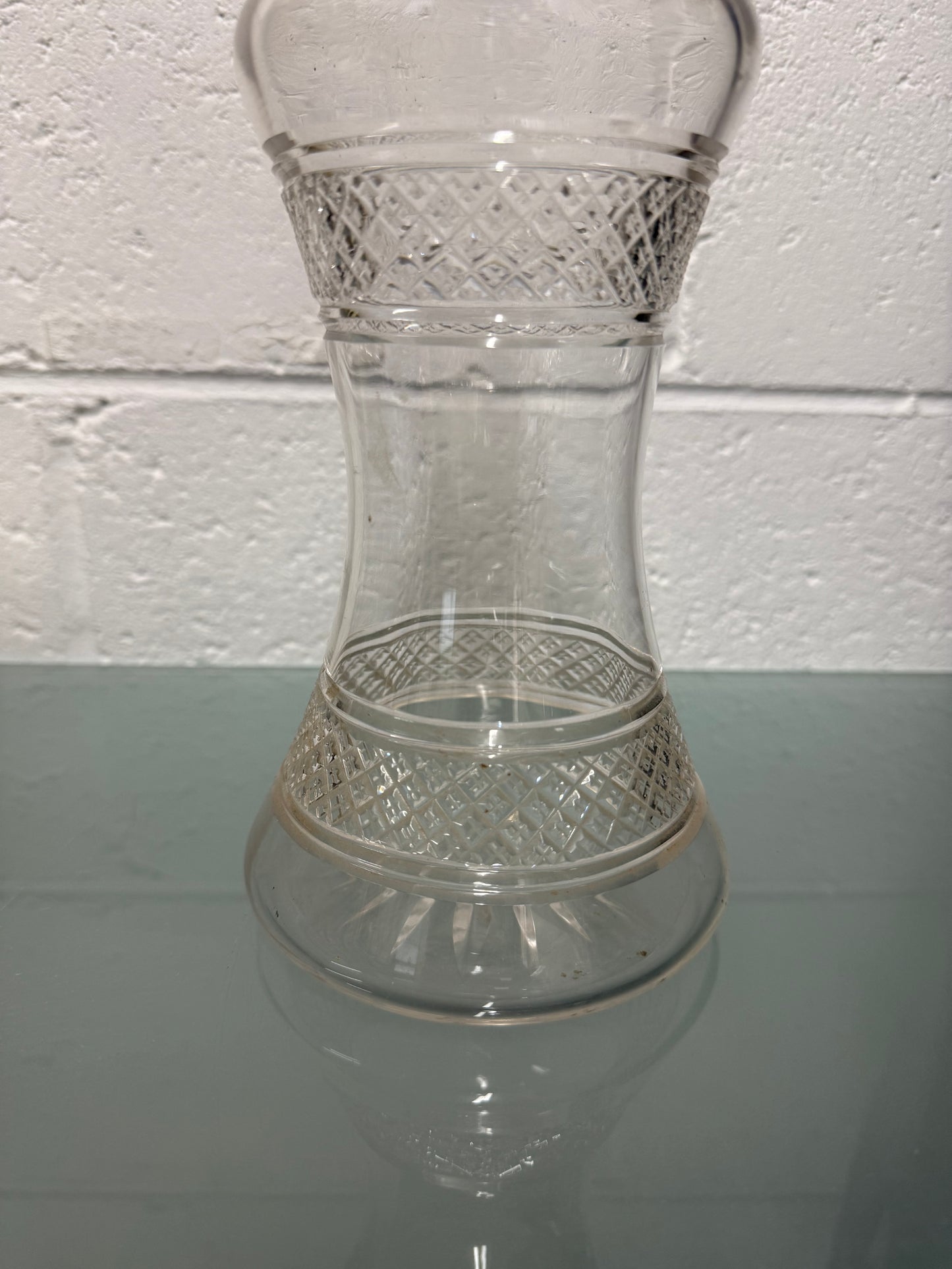 Rare Edwardian Single Bottle Tantalus With Key Silver Plated Top