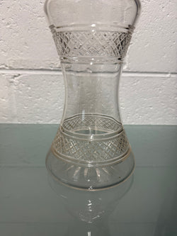 Rare Edwardian Single Bottle Tantalus With Key Silver Plated Top | Antique & Vintage | Moonee Ponds Antiques | Australia Wide Delivery