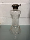 Rare Edwardian Single Bottle Tantalus With Key Silver Plated Top | Antique & Vintage | Moonee Ponds Antiques | Australia Wide Delivery