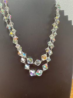 Vintage Borealis Crystal Double Strand Necklace | Antique & Vintage | Moonee Ponds Antiques | Australia Wide Delivery