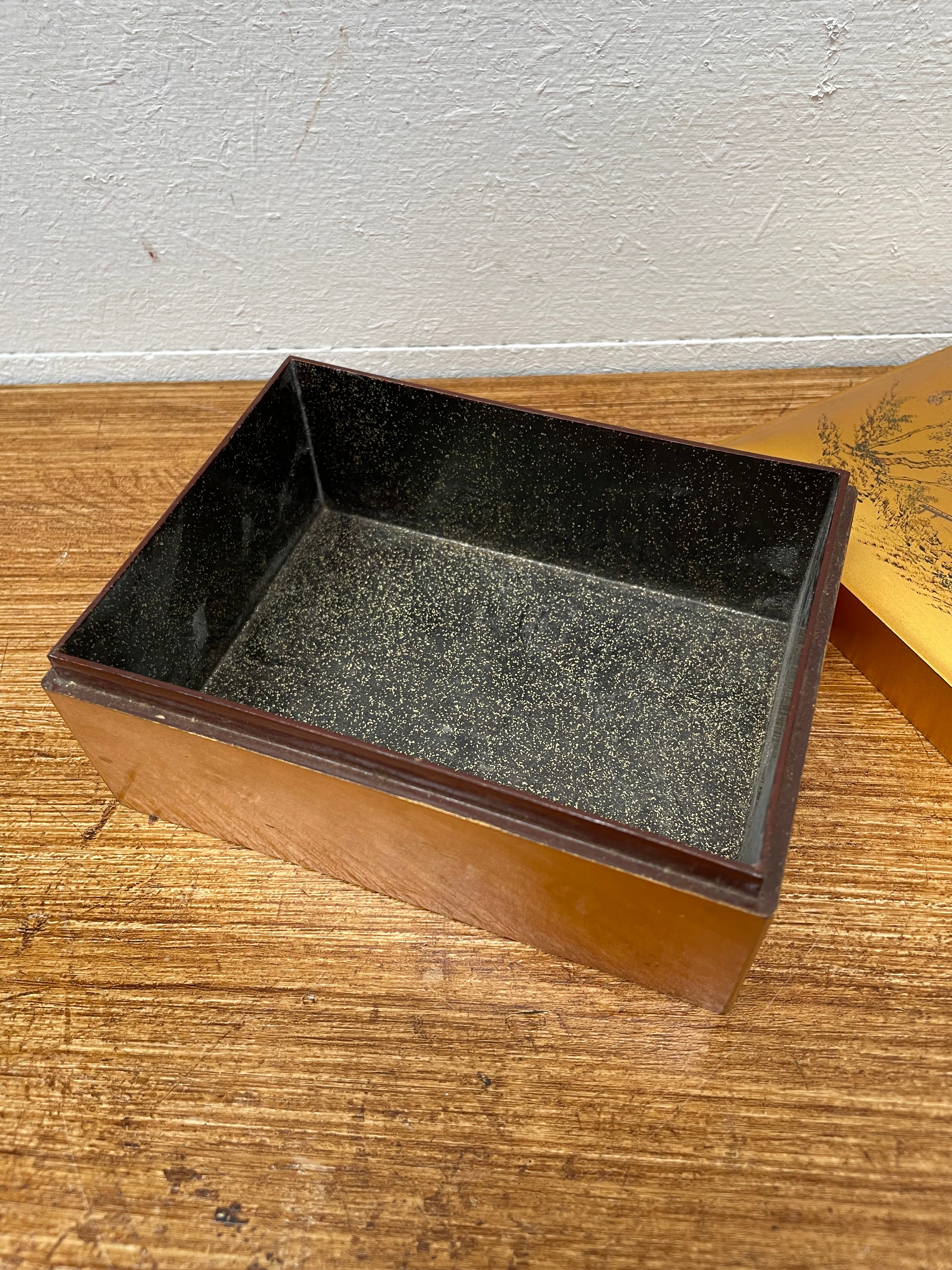 Antique Gilt Lacquer Trinket Box | Antique & Vintage | Moonee Ponds Antiques | Australia Wide Delivery
