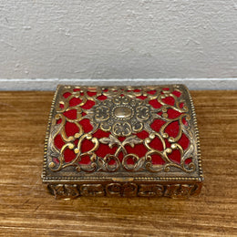 Vintage Italian Gilt Metal Trinket Box