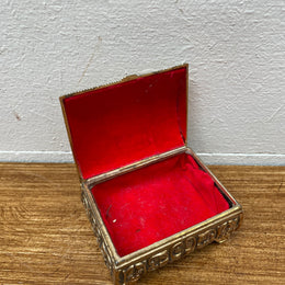 Vintage Italian Gilt Metal Trinket Box