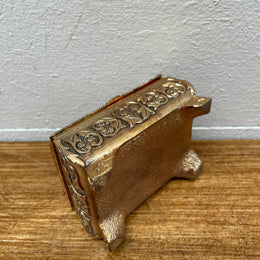 Vintage Italian Gilt Metal Trinket Box