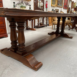 Vintage French  Elm Farmhouse Style Dining Table