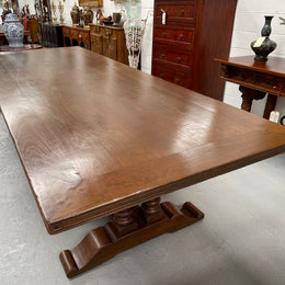 Vintage French  Elm Farmhouse Style Dining Table