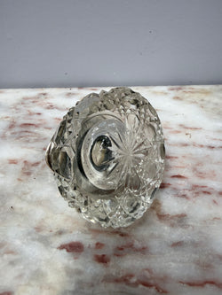 Rare Victorian Chester Cut Glass & Sterling Silver Top Ink Well | Antique & Vintage | Moonee Ponds Antiques | Australia Wide Delivery