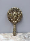 Art Nouveau Cherub & Maiden Embossed EPNS Mirror | Antique & Vintage | Moonee Ponds Antiques | Australia Wide Delivery