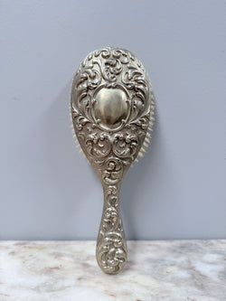 Vintage Embossed Silver Plated Brush | Antique & Vintage | Moonee Ponds Antiques | Australia Wide Delivery