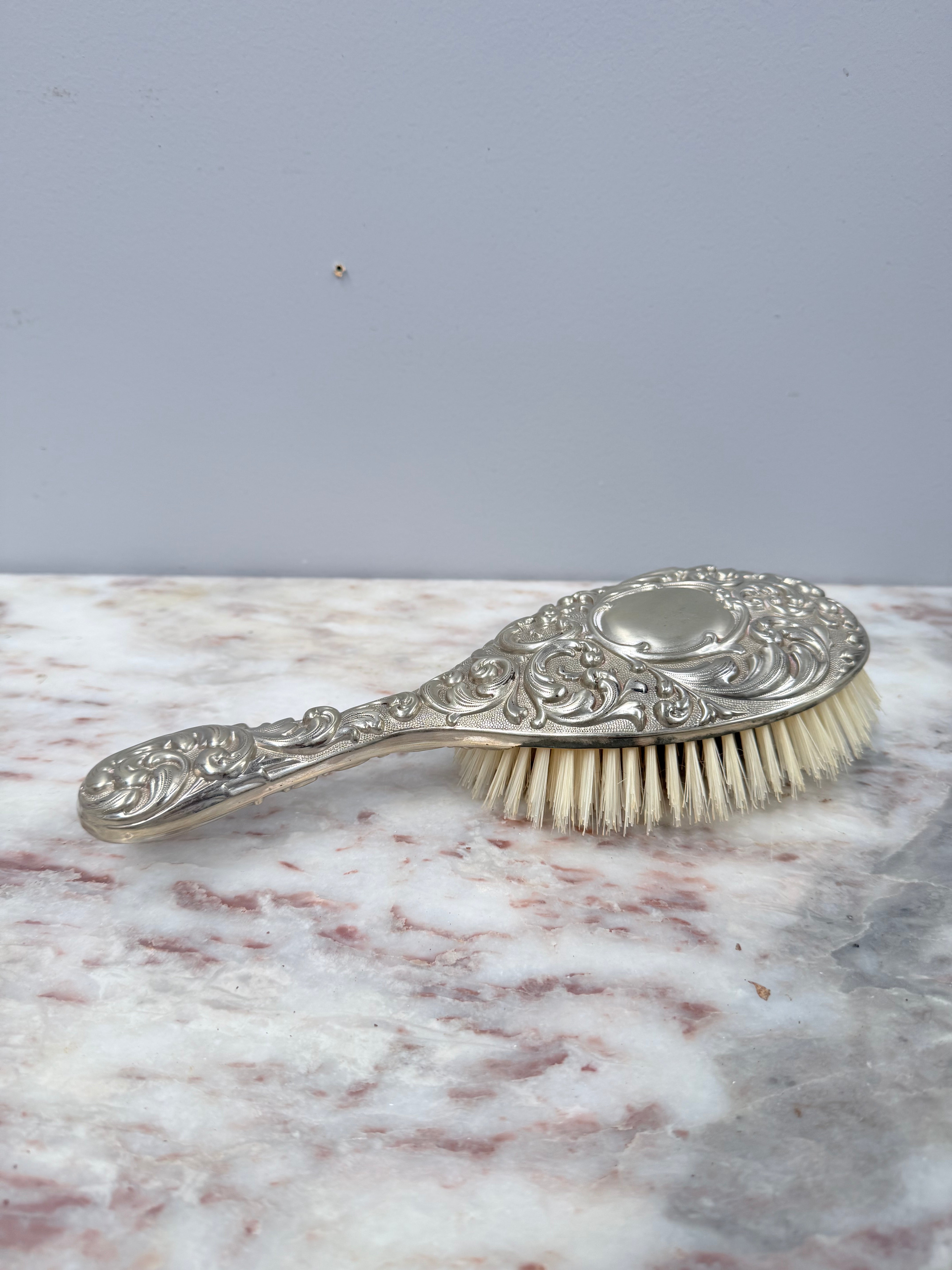 Vintage Embossed Silver Plated Brush | Antique & Vintage | Moonee Ponds Antiques | Australia Wide Delivery