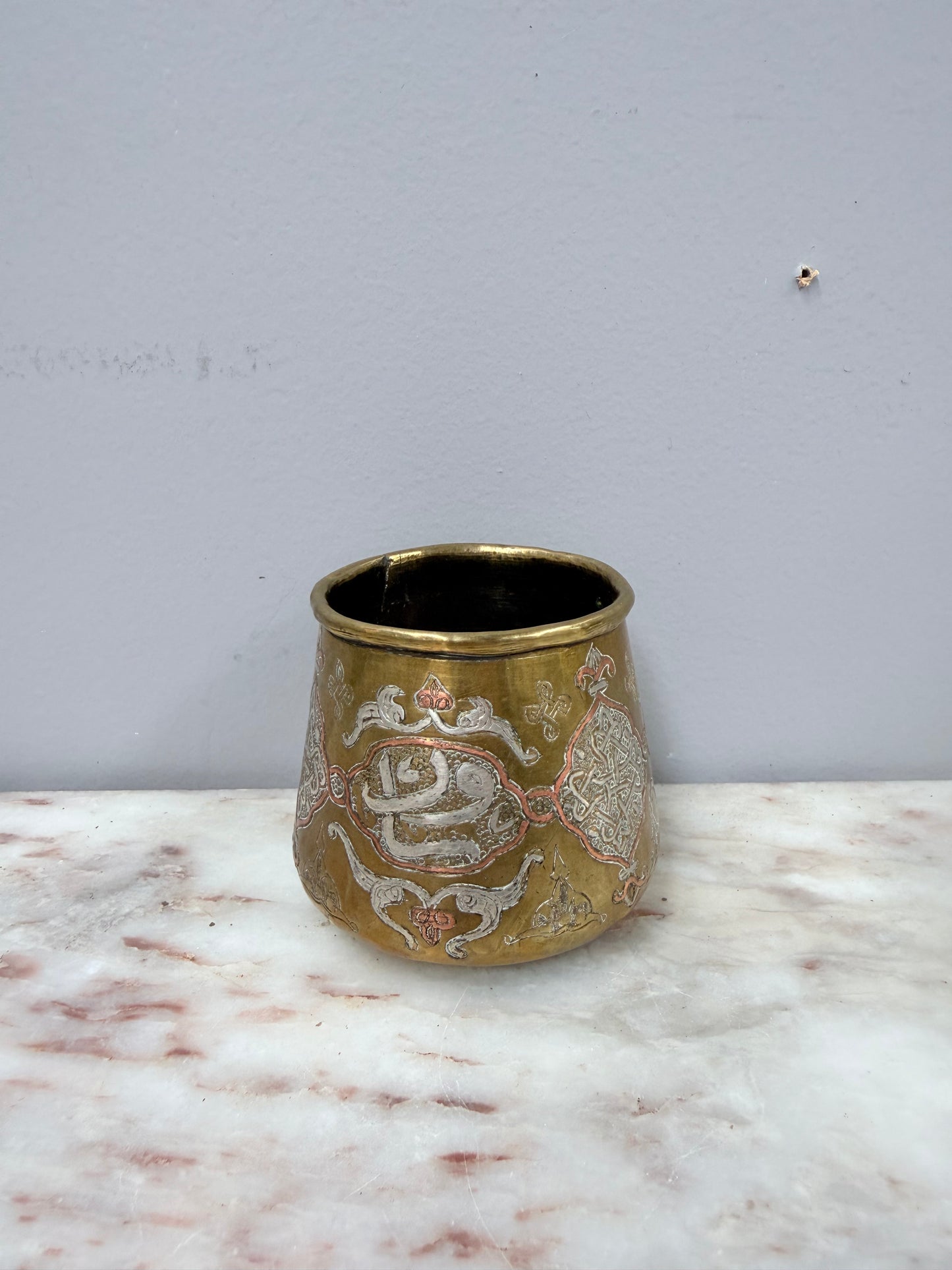 Antique 19th Century Damascus Ware Pot/Vase