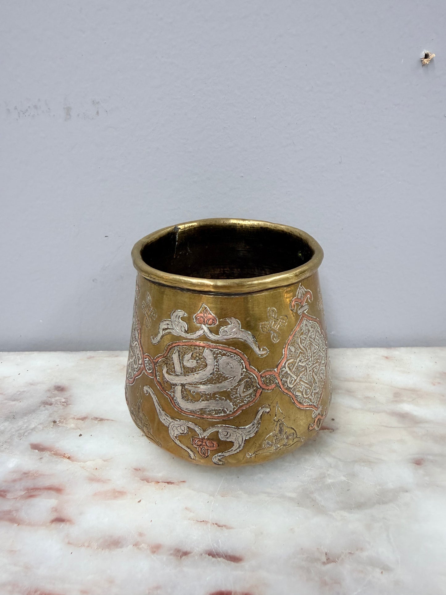 Antique 19th Century Damascus Ware Pot/Vase