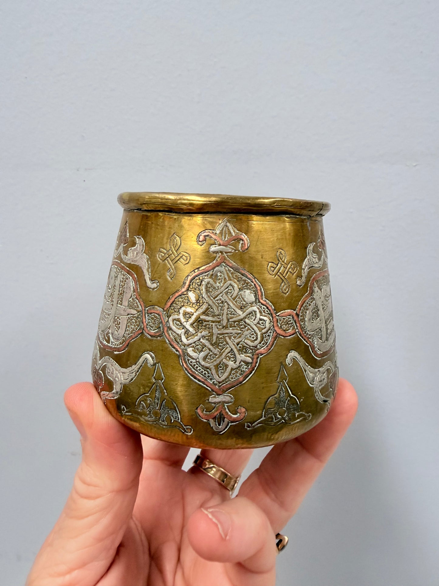 Antique 19th Century Damascus Ware Pot/Vase