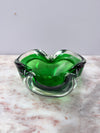 Vintage 1960's Murano Green & Clear Glass Bowl | Antique & Vintage | Moonee Ponds Antiques | Australia Wide Delivery