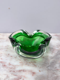 Vintage 1960's Murano Green & Clear Glass Bowl | Antique & Vintage | Moonee Ponds Antiques | Australia Wide Delivery