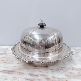 Quality "Harrison Brothers" Silver Plated Muffin / Warming Dish & Cover