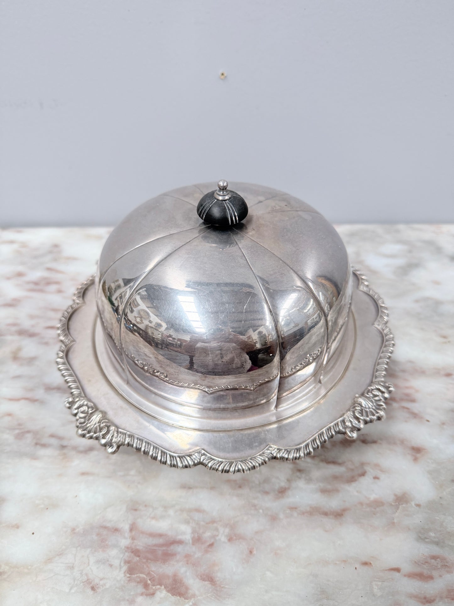 Quality "Harrison Brothers" Silver Plated Muffin / Warming Dish & Cover
