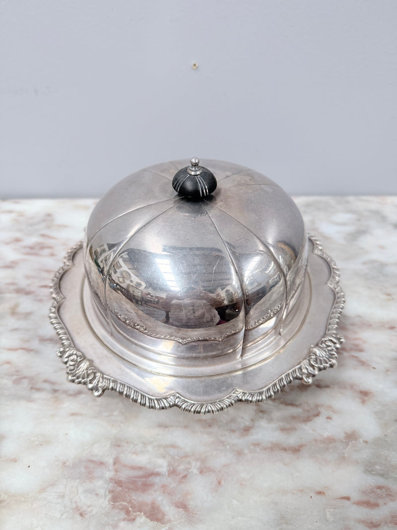 Quality "Harrison Brothers" Silver Plated Muffin / Warming Dish & Cover
