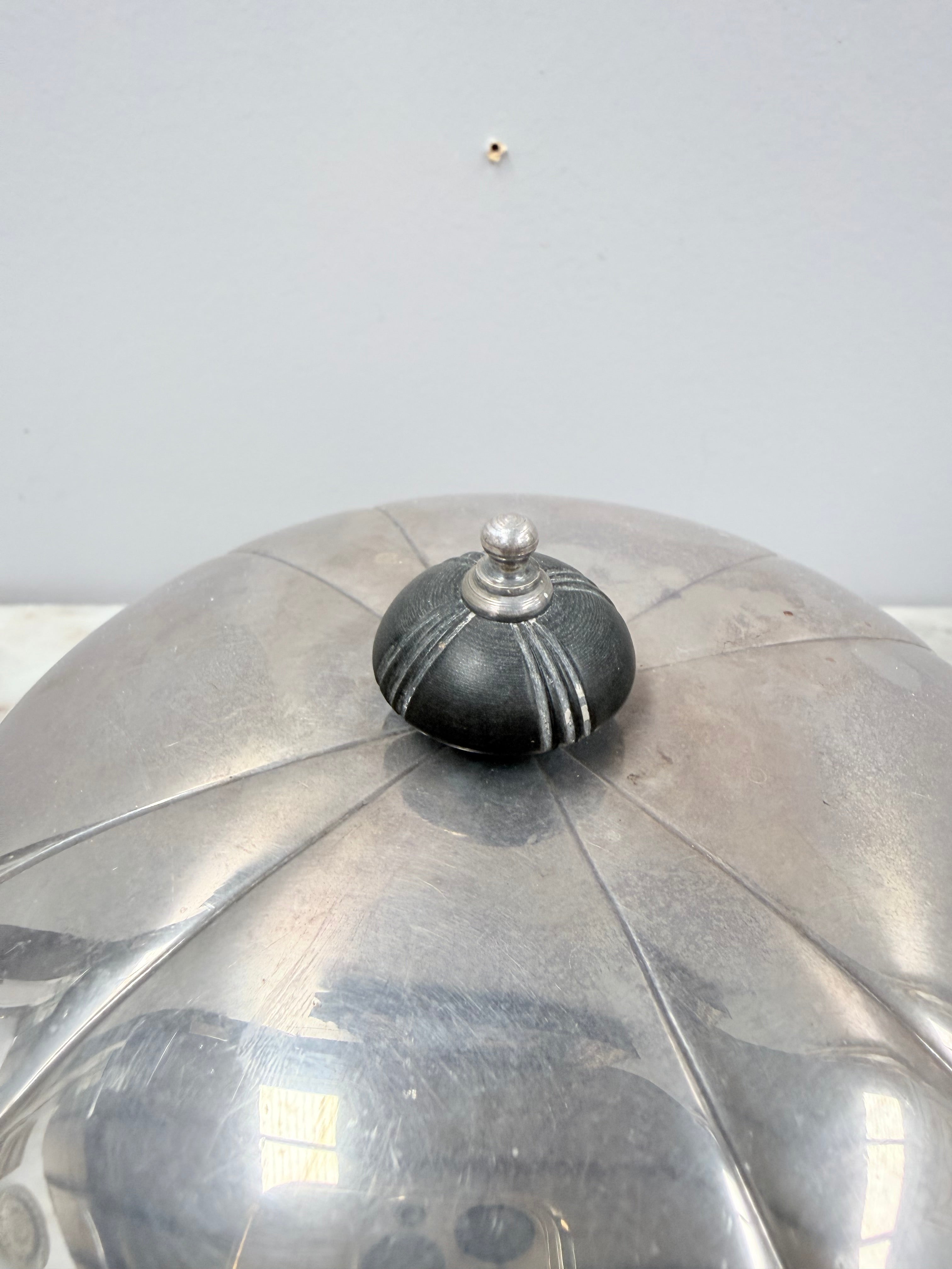 Quality "Harrison Brothers" Silver Plated Muffin / Warming Dish & Cover | Antique & Vintage | Moonee Ponds Antiques | Australia Wide Delivery