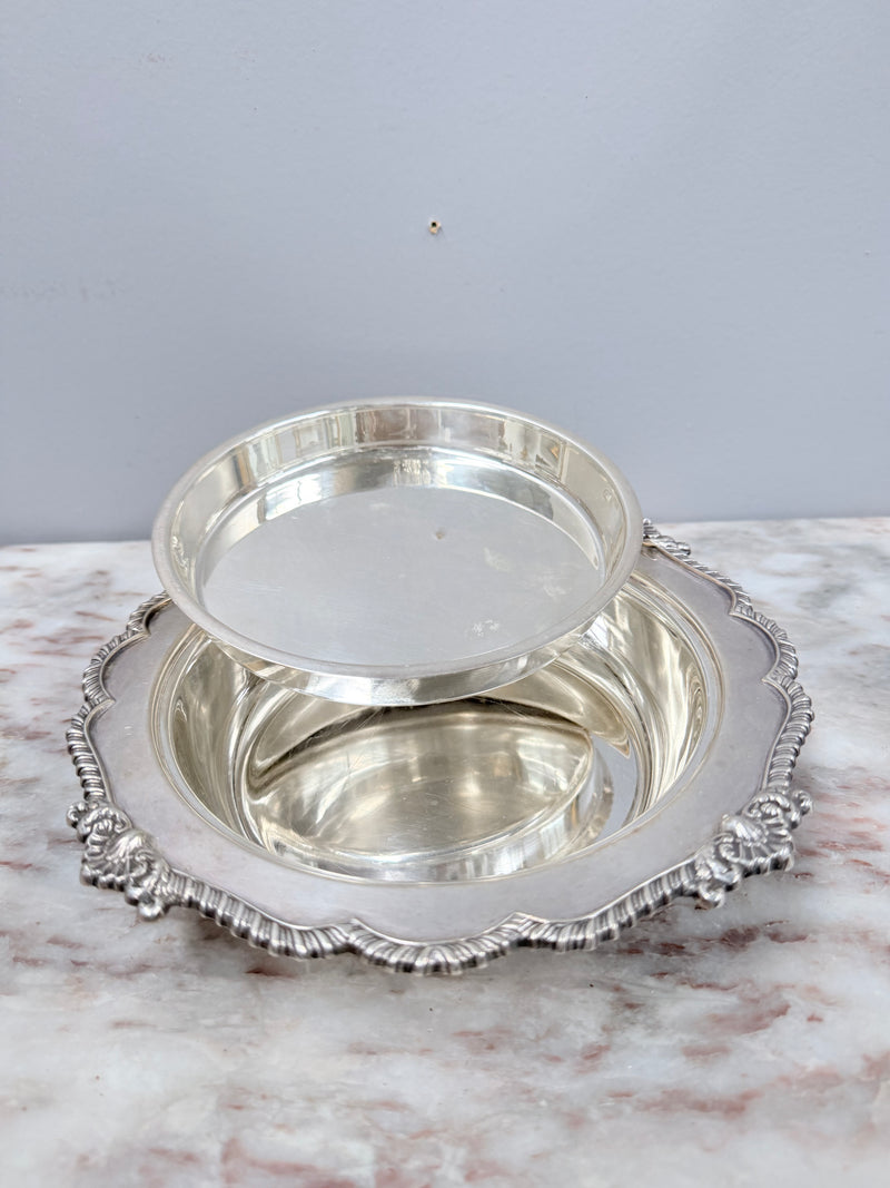 Quality "Harrison Brothers" Silver Plated Muffin / Warming Dish & Cover
